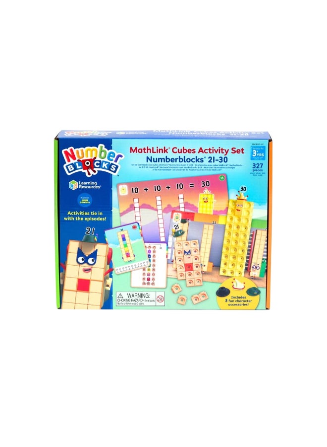 Learning Resources MathLink Cubes Numberblocks 21-30 Activity Set (327 Pieces) - Image 1
